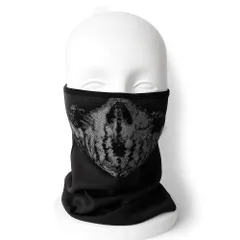 ネックカバー フェイスガード ネックガード スカル メッシュ v2 通気性 薄手 伸縮性 超軽量 日除け SHENKEL mask-023-2