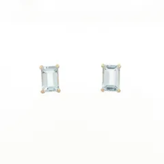 【新品】K18YG ブルートパーズ ピアス