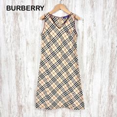 ✨BURBERRY バーバリー ノバチェック リボン ワンピース M ✨ - メルカリ