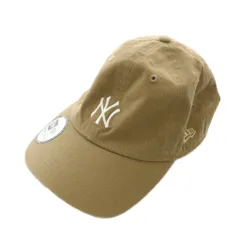 ニューエラ NEW ERA 帽子 キャップ ニューヨークヤンキース ロゴ 刺繍 茶色 ブラウン /XZ ■GY18