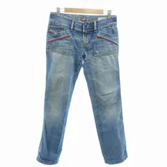 ディーゼル DIESEL デニム ジーンズ パンツ エイジング加工 28 ライトブルー /TI