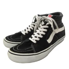 バンズ VANS OFF THE WALL ハイカットスニーカー 25cm シューズ 黒 ブラック /AE