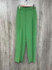 BEAUTY&YOUTH UNITEDARROWS ダブルクロスタック ワイド パンツ sizeS/緑 ■■ レディース