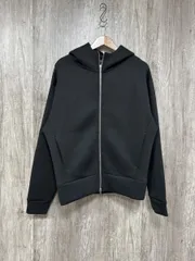 NANO universe ナノユニバース テックダンボールダブルジップBIG ジップアップ パーカー sizeL/黒 ◆■ レディース