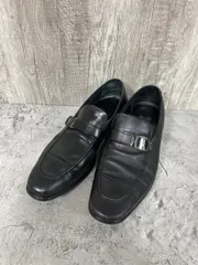 Salvatore Ferragamo サルヴァトーレフェラガモ ビット ローファー シューズ size8 1/2 /27/黒 ■■◎メンズ