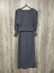 N. エヌ ナチュラルビューティーベーシック ドルマンスリーブ タイトルスカート セットアップ sizeM/グレー ◆■ レディース