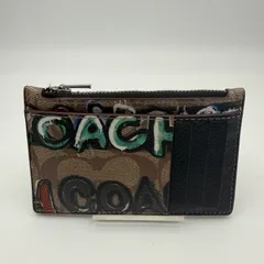 COACH（コーチ）× MINT + SERF コインケース PVC ブラウン マルチカラー