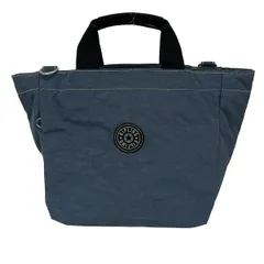 Kipling(キプリング) ハンドバッグ - ブルーグレー×黒×マルチ