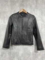 SHIPＳ any シップスエニイ 羊革 ライダース ジャケット sizeF/黒 ◆■ レディースのサムネイル