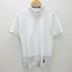 g■アディダス/adidas GOLF 半袖ポロシャツ/ゴルフウェア【O】白/men's/75【中古】■