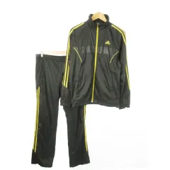 アディダス adidas CLIMAPROOF セットアップ 2点セット ウインドブレーカー ジャケット ジップアップ パンツ スリーストライプス ロゴ スポーツ S 黒 ブラック /AO1