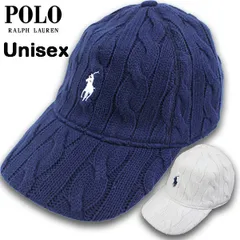 ラルフローレン ケーブルニット コットン ベースボールキャップ 帽子 メンズ レディース ユニセックス コットン100％ 刺繍 ロゴ ポニー ネイビー ホワイト PT0148 2026春 新作