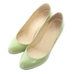 コルソローマ ノーヴェ CORSO ROMA 9 パンプス 36 緑 グリーン 無地 ラウンドトゥ /KW ■GY99