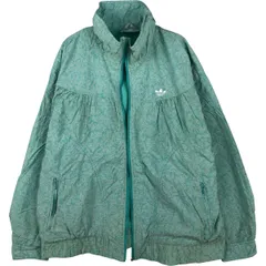 古着 80年代 アディダス adidas トレフォイルロゴ 総柄 ナイロンジャケット レディースL相当 ヴィンテージ/eaa615059