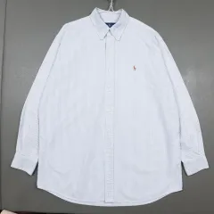 実寸 2XL) ポロ ラルフローレン マルチ ポニー ボタンダウン ストライプ オックスフォード シャツ