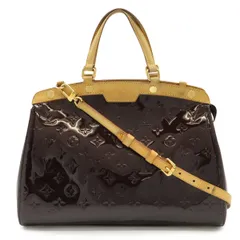 LOUIS VUITTON ルイ ヴィトン モノグラムヴェルニ ブレアMM ハンドバッグ トートバッグ 2WAY ショルダーバッグ エナメルカーフ アマラント M91619