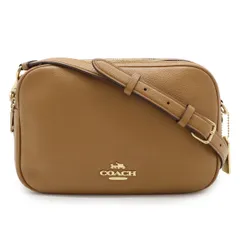 COACH コーチ ジェス クロスボディ ショルダーバッグ ポシェット 斜め掛け レザー ブラウン 茶 ゴールド金具 アウトレット品 F39856