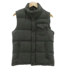 メンズビギ MEN'S BIGI ダウンベスト 02 スナップボタン 裾ドロスト グレー /AEのサムネイル