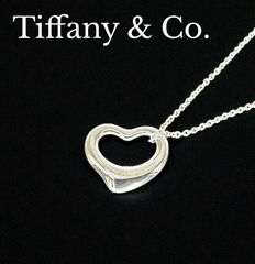 ティファニー オープンハート ネックレス シルバー 箱付 正規品 Elsa