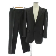 バーバリーズ Burberrys スーツ セットアップ 上下 テーラードジャケット シングル 2B 総裏地 肩パッド サイドベンツ パンツ スラックス ウール アルパカ混 モヘヤ混 92-80-170 A5 M グレー /XZ ■GY17