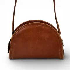 COACH ブラウン レザー ショルダーバッグ