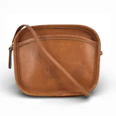 COACH キャラメル レザー ショルダーバッグ