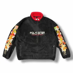 参考上代47300円 doublet 18AW POLYESTER FLEECE HALF-ZIP PULLOVER フリース ハーフジップ プルオーバー ダブレット 18AW23SH54 ブラック S （6213M）のサムネイル