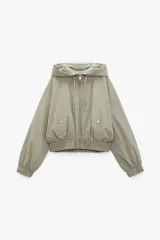 ZARA クロップド ブルゾン ジャケット