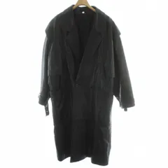 ノーブランド チェスターコート シープレザー レザージャケット 本革 ロング丈 ■GY18