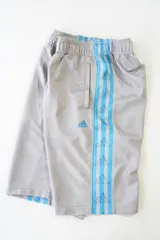 adidas アディダス climlite L ハーフパンツ グレー 3本ライン