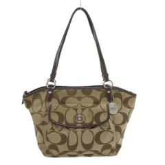 コーチ COACH トートバッグ シグネチャー ロゴ 茶 ブラウン /AE ■GY17