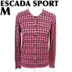 c*1様 ESCADA 花柄カーディガン S ネイビー - メルカリ