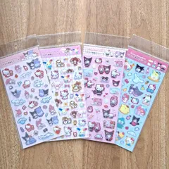 サンリオキャラクターズ ラメ入り樹脂もりシール 4種セット ※購入制限あり