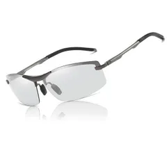 A:グレー+調光レンズ [MAIVARDAY] サングラス メンズ 偏光 調光 スポーツ UVカットおしゃれ ドライブ 野球 ゴルフ ランニング アウトドア 釣り 運転用