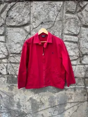 90s ポロラルフローレン ヴィンテージ シンハン スイングトップ ブルゾン ジャケット レッド m