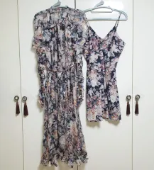 ジマーマンst フラワー シルク ドレス (キャミソール set)