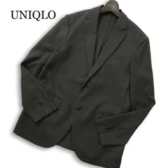 UNIQLO ユニクロ 春夏 SLIM FIT 感動ジャケット★ テーラード アンコン ジャケット Sz.L メンズ 灰 グレー