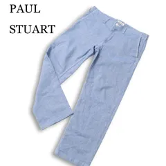 PAUL STUART ポール・スチュアート 通年 ストレッチ★ チェック ストレート スラックス パンツ Sz.50 メンズ 大きいサイズのサムネイル
