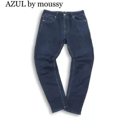 AZUL by moussy アズール マウジー USED加工★ ストレッチ スキニー スウェット ドビー デニム パンツ ジーンズ Sz.M メンズのサムネイル