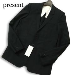 未使用級】PLST リネン レーヨン 高機能 洗える サマージャケット 黒 M 