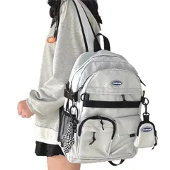 グレー 【ZESU】韓国 リュック レディース 大容量 通学 リュックサック 高校生 学生 軽量 男女 女子 防水 バックパック 旅行 スクール タウンリュック 通勤 メンズ りゅっくさっく アウトドア 黒 (グレー)