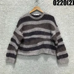 ザラ ストライプ クロップド ニット s