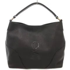 ロベルタディカメリーノ Roberta di Camerino レーネ ワンショルダー バッグ 肩掛け ロゴ レザー 黒 ブラック /AE ■GY11