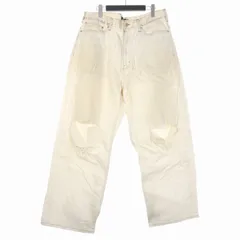 エクストララージ X-LARGE デニム ジーンズ ワイドデニム コットン 36 ホワイト 白 101222031004