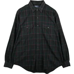 古着 ラルフローレン Ralph Lauren POLO by Ralph Lauren G.I. SHIRT 長袖 コットンチェックシャツ メンズL相当/eaa613288