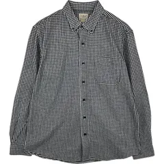 古着 90~00年代 エルエルビーン L.L.Bean SLIGHTLY FITTED ギンガムチェック 長袖 ボタンダウン ライトネルチェックシャツ/eaa614012