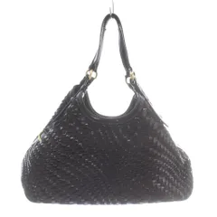 コールハーン COLE HAAN ハンドバッグ トート エナメル スエード 編み込み 紫 パープル /XZ ■GY11