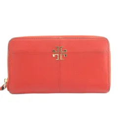 トリーバーチ TORY BURCH 長財布 小銭入れあり レザー 本革 赤 レッド ジップラウンド /KW ■GY18