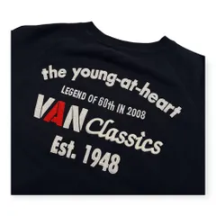 希少 レア VAN JAC ヴァンヂャケット 60周年限定 ワッペン 刺繍 スウェット トレーナー サイズ M /ネイビー/メンズ