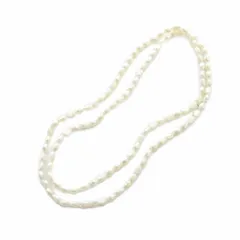 ノーブランド品 ネックレス アクセサリー 淡水パール 白 ホワイト ■GY18 /MQ